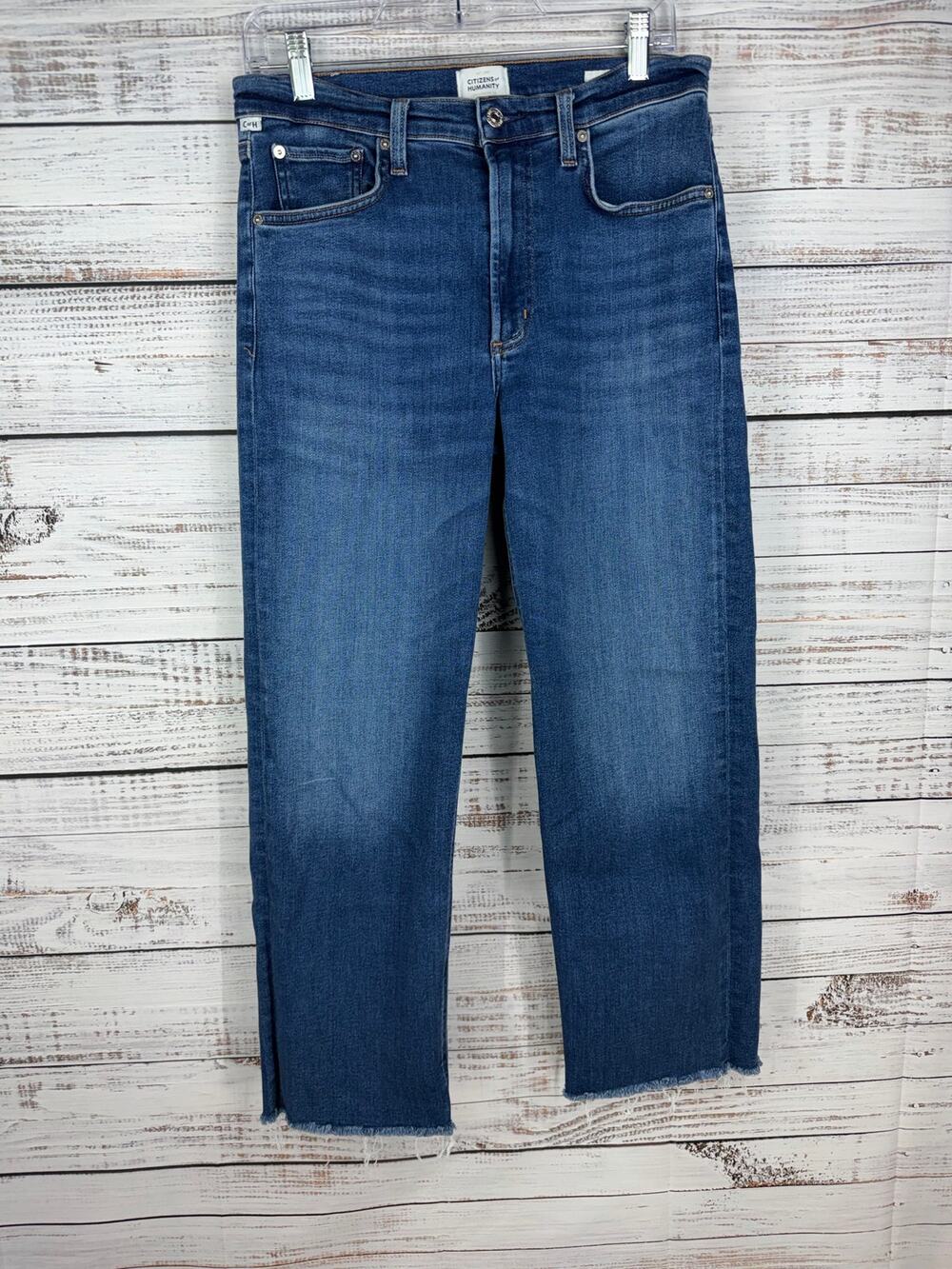 Citizens of Humanity Palma Wide Leg Crop Jeans 28 Stretch Casual Boho High Rise